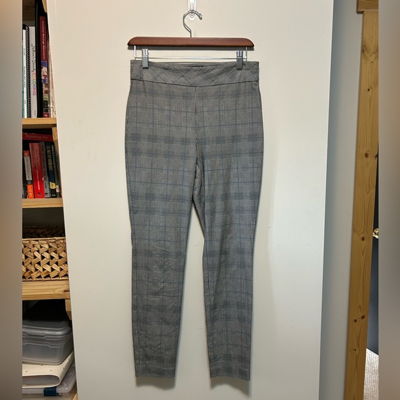 RW&CO. Women's Blue detail Ankle Length Plaid Leggings, Size: S - Picture 1 of 4